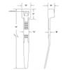 14" 50lb Natural Nylon Cable Ties view 2