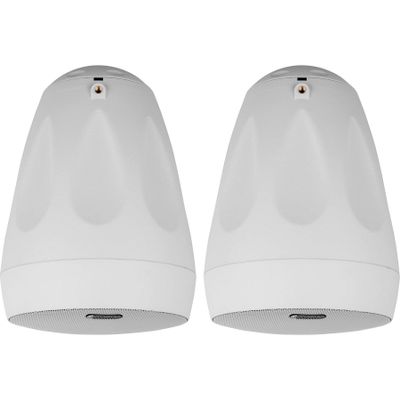 Dayton Audio WP65BTW 6-1/2" IP66 Indoor/Outdoor Pendant Speaker Pair 70V/100V 8 Ohm White