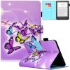 Artyond Case for All-New Kindle 10th Generation 2019, PU Leather with Auto Sleep/Wake Smart Cover Folio Card Slots Case for Amazon Kindle 10th Generation 2019 Released Model J9G29R, Papillons view 1