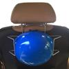 Attisstore Hard Hat Holder for Truck Seat, Steel Hard Hat Racks with Rust Resistant Seat Back Storage, Gray view 2