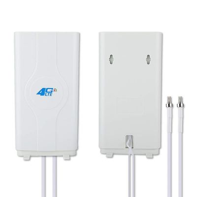 4G LTE TS9 CRC9 SMA 88DBi 800MHz to 2600MHz High Gain Panel Antenna, Dual Mimo Antenna with 2x2m Cable Wall/Desk Mount, Booster Amplifier for Router/Modem/Hotspot(SMA)