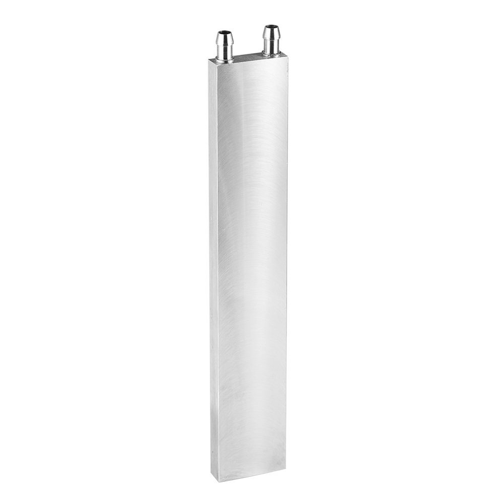 Water Cooling Block for PC,240x40x12mm Liquid Water Cooler Heat for Computer,CPU Graphics Heatsink Radiator,Silver Aluminium Polishing Water Cooling Block.