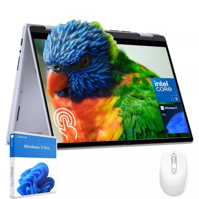 Dell Inspiron 2-in-1 Business Laptop - 14" FHD+ Touchscreen, Intel 10-Core 5-120U, 8GB DDR5, 512GB SSD, Wi-Fi, Bluetooth, HDMI, Windows 11 Pro, w/Hoouwrd Accessories