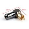 1PCS Brass RCA Right Angle 6.35mm Male Plug Audio Video Connector Soldering Adapter Mini Plugjack view 2