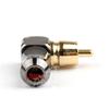 1PCS Brass RCA Right Angle 6.35mm Male Plug Audio Video Connector Soldering Adapter Mini Plugjack view 3