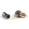 1PCS Brass RCA Right Angle 6.35mm Male Plug Audio Video Connector Soldering Adapter Mini Plugjack view 4
