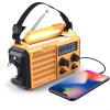 Raynic Weather Radio, 5000mAh/18500mWh NOAA Weather Radio, Solar Hand Crank Emergency Radio with AM/FM/SW/NOAA Weather Alert, Flashlight, Reading Lamp, Cell Phone Charger and SOS Siren view 1