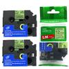 2/Pack - LM Tapes Compatible TZe-D31 Black on Fluorescent Green p-Touch Label Tape, 12mm Laminated replacment TZeD31 Tape, TZD31 0.47" Black Ink on Bright Green Label. view 1