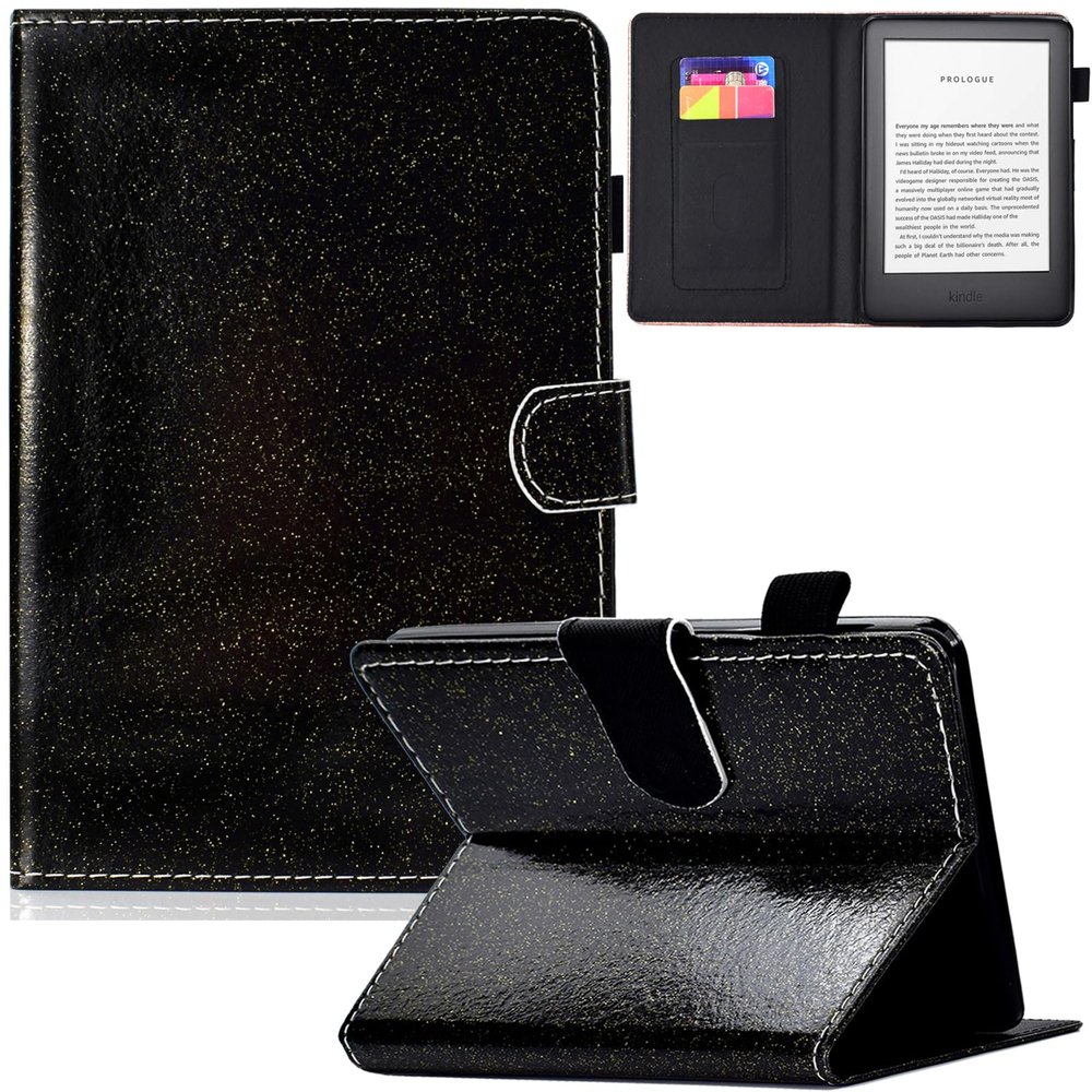 Artyond Case for All-New Kindle 10th Generation 2019, PU Leather with Auto Sleep/Wake Smart Cover Folio Card Slots Case for Amazon Kindle 10th Generation 2019 Released Model J9G29R, Black