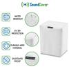 Single White Outdoor Speaker Cover for Sonos Play:1 / One/One SL  600D Weatherproof & UV-Resistant  Wall Mount Compatible  by SoundCover view 2