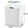 Single White Outdoor Speaker Cover for Sonos Play:1 / One/One SL  600D Weatherproof & UV-Resistant  Wall Mount Compatible  by SoundCover view 4