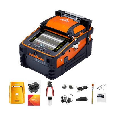 QIIRUN Fusion Splicer AI-9, Fiber Splicer Kit with Upgraded 5" Touch Screen 6-Motor Core Alignment, 5s Fast Splice Fiber Optic Splicing Machine for FTTH SM/MM Cable Installation