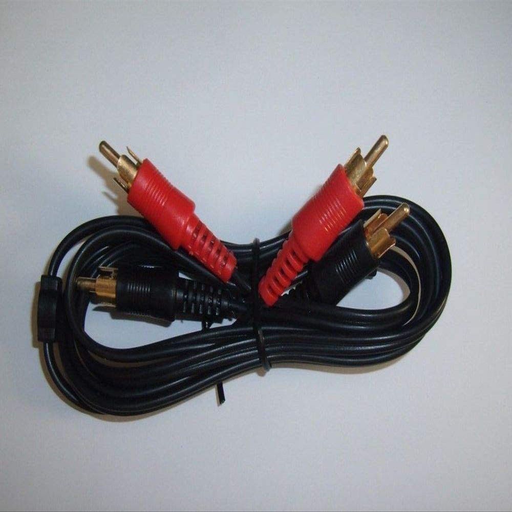 Metra RCAY2-10 RCA Y Adapter Black 1 Male to 2 Female Gold