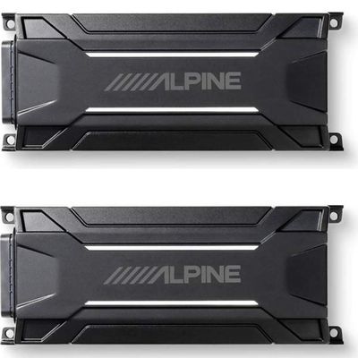 Alpine KTA-30FW 4-Channel Power Tough Power Pack Amplifier Bundled W/Alpine KTA-30MW Mono Tough Power Pack Amplifier