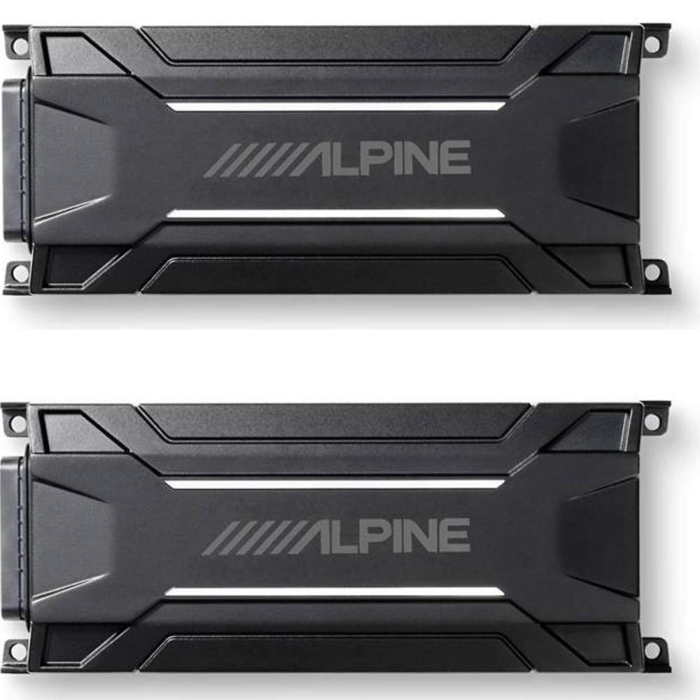 Alpine KTA-30FW 4-Channel Power Tough Power Pack Amplifier Bundled W/Alpine KTA-30MW Mono Tough Power Pack Amplifier