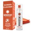 WHOOSH! Screen Shine Go XL - 3.4 fl oz with Microfiber Cloth - Powerful Streak-Free Screen Cleaner Spray and Wipe for MacBook, Laptop, Car, Eyeglasses & Phone - Sleek Bottle for Home, Work or Travel view 1