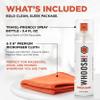 WHOOSH! Screen Shine Go XL - 3.4 fl oz with Microfiber Cloth - Powerful Streak-Free Screen Cleaner Spray and Wipe for MacBook, Laptop, Car, Eyeglasses & Phone - Sleek Bottle for Home, Work or Travel view 2