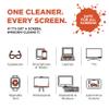 WHOOSH! Screen Shine Go XL - 3.4 fl oz with Microfiber Cloth - Powerful Streak-Free Screen Cleaner Spray and Wipe for MacBook, Laptop, Car, Eyeglasses & Phone - Sleek Bottle for Home, Work or Travel view 3