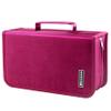 Bivisen CD/DVD Case Holder, 128 Capacity CD VCD Media Wallet, Storage, Holder, Booklet, Organizer (Rose) view 1