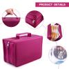 Bivisen CD/DVD Case Holder, 128 Capacity CD VCD Media Wallet, Storage, Holder, Booklet, Organizer (Rose) view 3