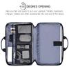 11.6 12.9 Inch Laptop Bag, Men Women Travel Briefcase with Organizer, Waterproof Laptop Sleeve for Lenovo Chromebook 11.6, Surface Pro 7/6/5/4, Macbook Air 13 A2337 A2179, Dell HP ASUS Carry Case,Blue view 2