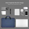 11.6 12.9 Inch Laptop Bag, Men Women Travel Briefcase with Organizer, Waterproof Laptop Sleeve for Lenovo Chromebook 11.6, Surface Pro 7/6/5/4, Macbook Air 13 A2337 A2179, Dell HP ASUS Carry Case,Blue view 3