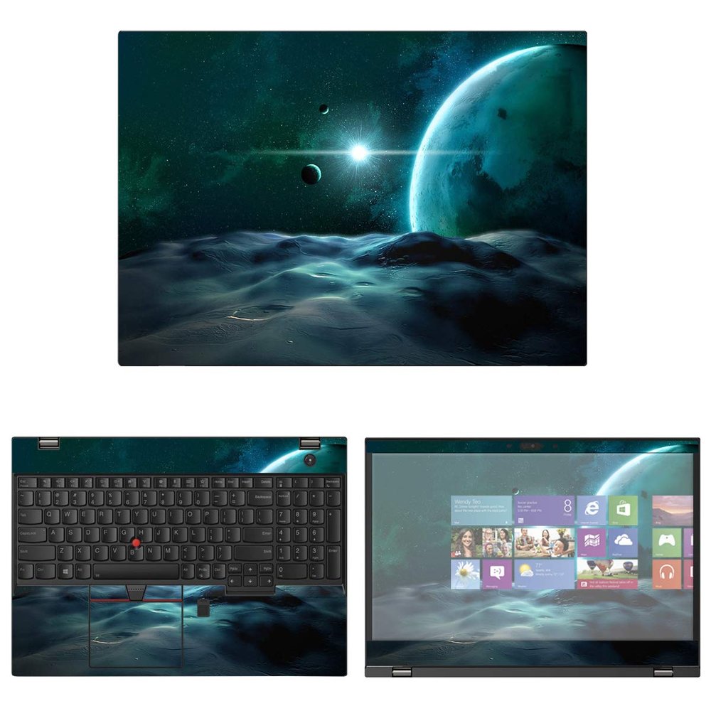 Decalrus - Protective Decal Space Skin Sticker for Lenovo ThinkPad T580 (15.6" Screen) case Cover wrap LEthnkpad15_T580-152