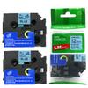 2/Pack - LM Tapes Compatible TZe-531 Black on Blue p-Touch Label Tape, 12mm Laminated replacment TZe531 Tape, TZ531 0.47" Black Ink on Blue Label with a Great Color/Size Guide. view 1
