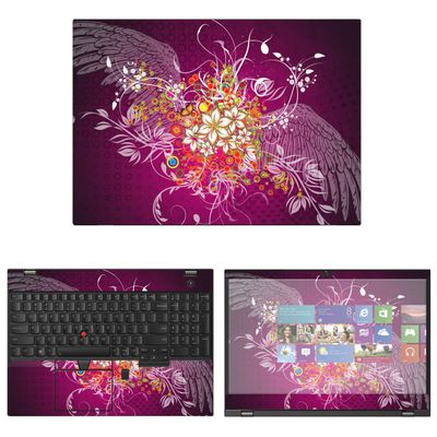 Decalrus - Protective Decal Butterfly Skin Sticker for Lenovo ThinkPad T580 (15.6" Screen) case Cover wrap LEthnkpad15_T580-41