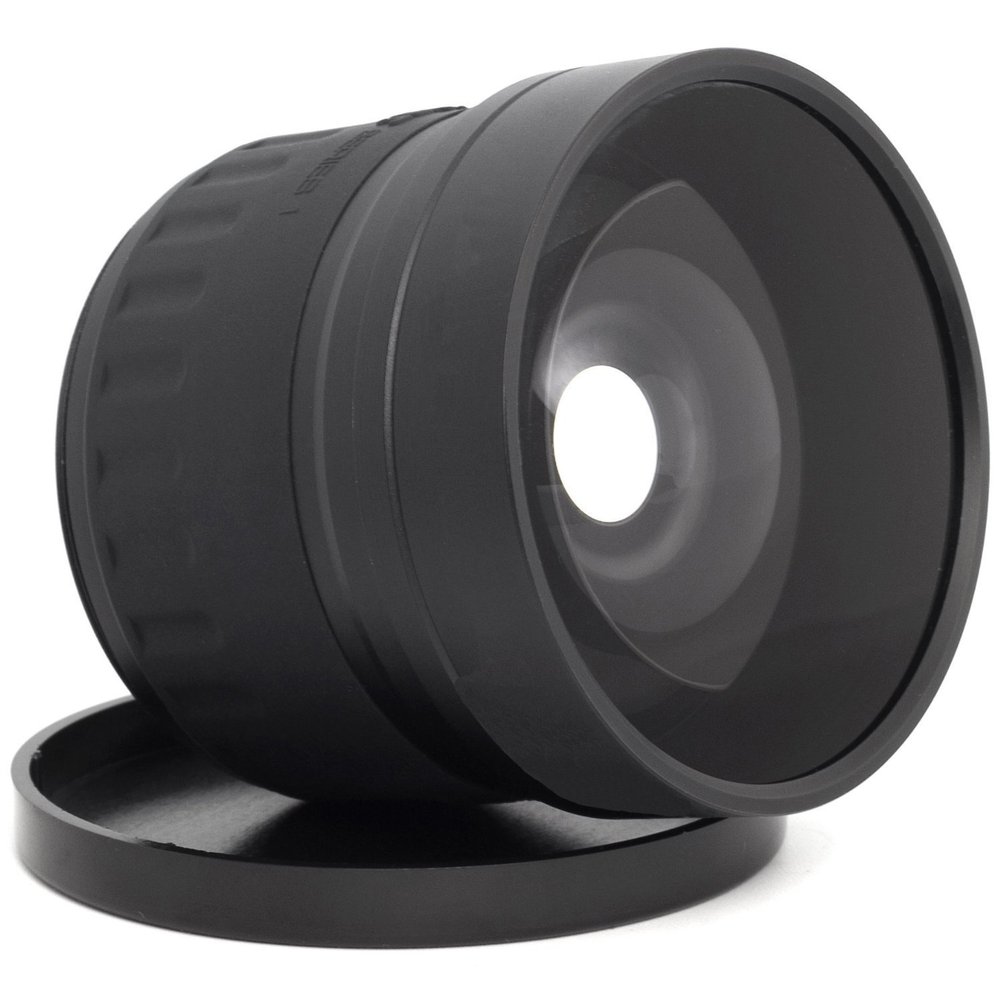 0.21x-0.22x High Grade Fish-Eye Lens + Nw Direct Micro Fiber Cleaning Cloth for Sony FDR-AX53