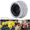 25mm F1.8 APS-C Large Aperture Wide Angle Lens Manual Focus Lens for, for, for FX, for for M, for Mirrorless Camera(Silver) view 2