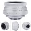 25mm F1.8 APS-C Large Aperture Wide Angle Lens Manual Focus Lens for, for, for FX, for for M, for Mirrorless Camera(Silver) view 3