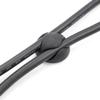 ENVISIONED Cable Clips with 3M Self Adhesive, Black, 10 Pack (2 Slots) for Home, Office or Nightstand view 1
