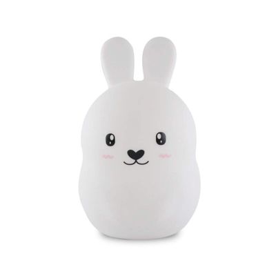 FASBEL Baby Night Lights Soft Silicone Bunny Night Lamp Kids Toddlers Nursery Nightlight with Touch Sensor Rechargeable