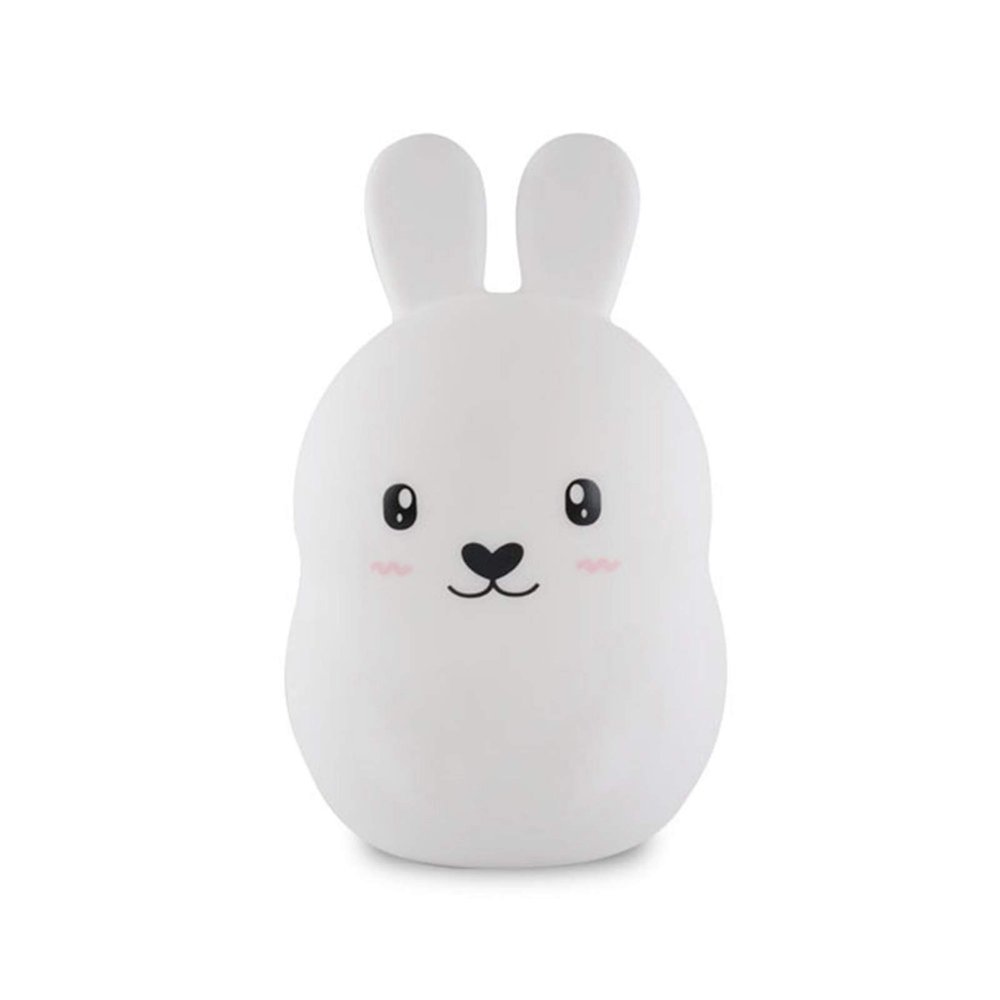 FASBEL Baby Night Lights Soft Silicone Bunny Night Lamp Kids Toddlers Nursery Nightlight with Touch Sensor Rechargeable