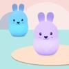 FASBEL Baby Night Lights Soft Silicone Bunny Night Lamp Kids Toddlers Nursery Nightlight with Touch Sensor Rechargeable view 3
