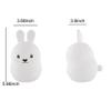 FASBEL Baby Night Lights Soft Silicone Bunny Night Lamp Kids Toddlers Nursery Nightlight with Touch Sensor Rechargeable view 4