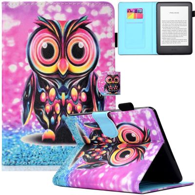 Artyond Case for All-New Kindle 10th Generation 2019, PU Leather with Auto Sleep/Wake Smart Cover Folio Card Slots Case for Amazon Kindle 10th Generation 2019 Released Model J9G29R, Color Owl