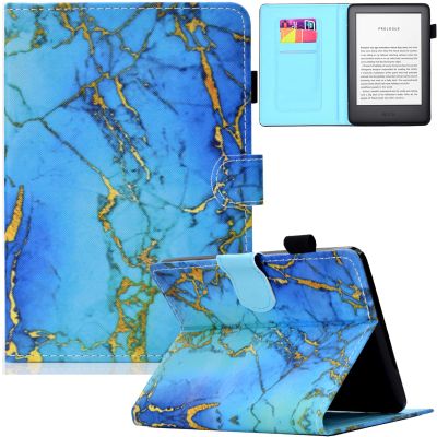 Artyond Case for All-New Kindle 10th Generation 2019, PU Leather with Auto Sleep/Wake Smart Cover Folio Card Slots Case for Amazon Kindle 10th Generation 2019 Released Model J9G29R, Blue Marble