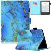 Artyond Case for All-New Kindle 10th Generation 2019, PU Leather with Auto Sleep/Wake Smart Cover Folio Card Slots Case for Amazon Kindle 10th Generation 2019 Released Model J9G29R, Blue Marble view 1