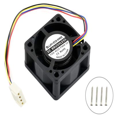 Fan-4020-PWM-5V for Jetson Nano Developer Kit and B01 Version, Dedicated DC 5V Cooling Fan Brushless Fan 4PIN Reverse-Proof Connector PWM Speed Adjustment Cooling Air