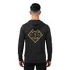 Salty Crew Men's Tippet Pocket UV Hoodie Black, Medium Standard Fit, Long Sleeve, Lightweight Sun Protection Layer view 2