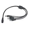 SLLEA OD5.5mm Jack to 4Plug Splitter Conncetor Power Cord for Secuirty CCTV Camera DVR view 2