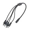 SLLEA OD5.5mm Jack to 4Plug Splitter Conncetor Power Cord for Secuirty CCTV Camera DVR view 4