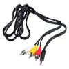 SLLEA A/V 3.5mm Mini Plug to 3 RCA AV Audio/Video Cable Cord for Archos Arnova/Internet Tablet/MP3/MP4 Player Media Player 7 7g 7g+, AV420 AV440 AV480 AV500 AV520???AV540 AV580 PMA400 PMA430 PMA480 view 2