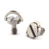 1/4"-20 D-Ring Camera Fixing Screw, SDTC Tech 2 Pack D Shaft Quick Release Plate Mounting Screws 10mm Length for Camera Tripod/Monopod (Stainless Steel) view 1