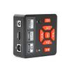 1080P 21MP HD HDMI USB Industrial Video Recorder Microscope Camera & 130X Lens & 56 Led Light for Lab Phone Repair view 3
