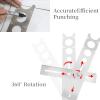 AUNMAS Ceramic Tile Hole Locator, Stainless Steel Universal Marble Punching Tool Measuring Adjustable Floor Drilling Guide Finder Gauge for Accurately Cutting Glass Ceramic view 3