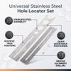 AUNMAS Ceramic Tile Hole Locator, Stainless Steel Universal Marble Punching Tool Measuring Adjustable Floor Drilling Guide Finder Gauge for Accurately Cutting Glass Ceramic view 4