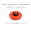 Foto&Tech Soft Shutter Release Button Compatible with Fuji Fujifilm X-T5 X-T4 X-T3 X-T30 X-T30 II X-T20 X-PRO3 X100V X100F X-E4 X-E3 RX1R II RX10 IV III Leica M9 Nikon Df F3 (3 Pieces, RD+BK+OR) view 3